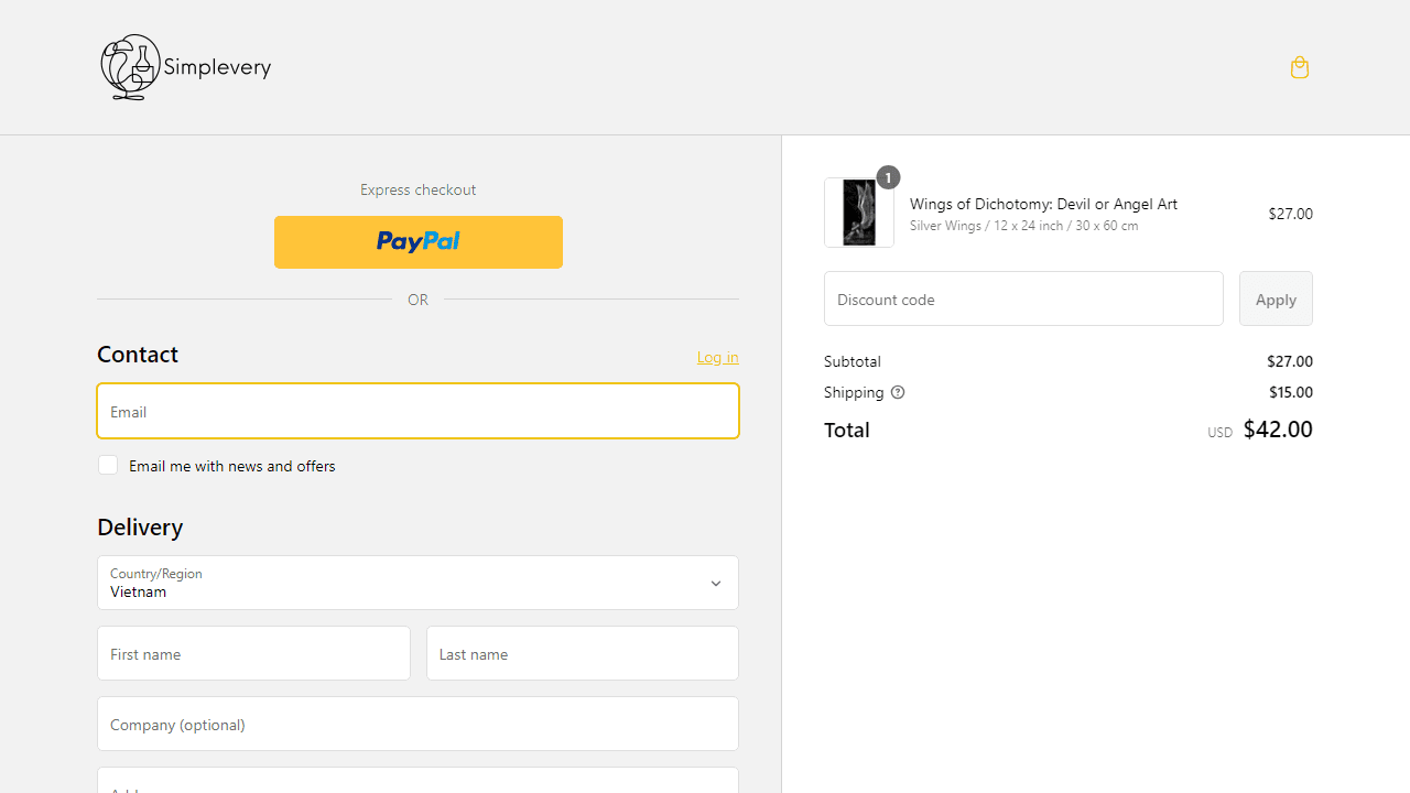 How to apply Simplevery coupon code